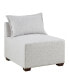 30" Molly Wide Fabric Modular Armless Chair
