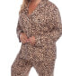 ფოტო #4 პროდუქტის Women's Plus Size Pajama Set, 2 Piece