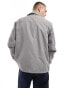 Фото #2 товара Brave Soul lightweight coach jacket with popper stud fastenings and elasticated hem in grey