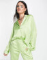 Фото #4 товара Pretty Lavish shirt co-ord in green