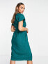 Closet London kimono wrap dress in emerald