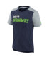 Фото #3 товара Футболка для малышей Nike с названием Seattle Seahawks - синий, серыйNavController
