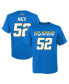 Big Boys Khalil Mack Powder Blue Los Angeles Chargers Mainliner Player Name and Number T-shirt