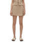 ფოტო #4 პროდუქტის Women's Rose Solid High-Waist Side-Tie Skort