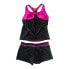 Фото #2 товара ZeroXposur Women's 2 Piece Scuba Tankini & Shorts Swimsuit Set