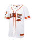 Men's White and Orange Oklahoma State Cowboys Free Spirited Baseball Jersey