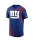 Men's Royal New York Giants Yard Line Fashion Asbury T-shirt