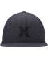 ფოტო #3 პროდუქტის Men's Heather Black Phantom Core Snapback Hat