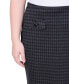 ფოტო #4 პროდუქტის Petite Printed Knee Length Double Knit Skirt