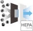 TROTEC Luftreiniger AirgoClean 10 E – HEPA Filter für Allergiker – Räume bis 16 m² /40 m³, Gebläsestufen 3, entfernt 95% aller Partikel, geeigner für Raucherzimmer, energieeffizient