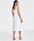 ფოტო #2 პროდუქტის Women's Cotton Zip-Front Denim Dress, Created for Macy's