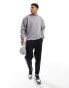 ASOS DESIGN oversized scuba sweatshirt in grey