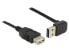 Delock 1m - USB 2.0-A - USB 2.0-A - 1 m - USB A - USB A - USB 2.0 - Male/Female - Black