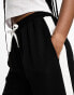 Фото #3 товара ASOS DESIGN Tall pull on trouser with contrast panel in black