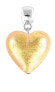 Фото #1 товара Zářivý přívěsek Golden Heart s 24karátovým zlatem v perle Lampglas S24