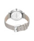 ფოტო #3 პროდუქტის Women's Quartz Genuine Diamond Accents Beige Genuine Leather Watch 38mm