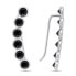 EA222WBC Sparkling Long Silver Earrings