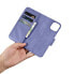 Фото #14 товара Чехол для смартфона ICARER iPhone 14 Plus Анти-RFID с кожаной крышкой фиолетовый