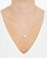 ფოტო #2 პროდუქტის Cultured Freshwater Pearl (9mm) and Diamond Accent Pendant 18" Necklace in 14k Gold