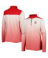 Big Boys White, Red Wisconsin Badgers Max Quarter-Zip Jacket