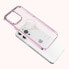 Фото #6 товара Чехол для смартфона Kingxbar, модель iPhone 14 Pro, розовый с кристаллами.
