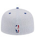 ფოტო #3 პროდუქტის Men's White, Royal Philadelphia 76ers Throwback 2Tone 59FIFTY Fitted Hat