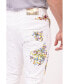 Фото #6 товара Men's Modern Embroidered Denim Jeans