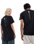 The North Face Vertical logo backprint t-shirt in black