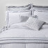 Фото #1 товара King 8pc Sanford Comforter Set White/Gray - Threshold