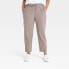Фото #2 товара Women's Stretch Woven Taper Pants - All in Motion Dark Brown M