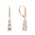 Фото #1 товара Luxury gold-plated earrings with clear zircons EA1012R