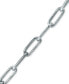 ფოტო #3 პროდუქტის Paperclip Link Ankle Bracelet in Sterling Silver and 18k Over Silver, Created for Macy's