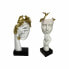 Decorative Figure DKD Home Decor Face White Golden 14,5 x 9,5 x 31 cm (2 Units)