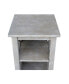 Hampton Accent Table with Shelves