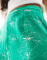 Glamorous wide leg trousers in green scribble floral GREEN WHITE SCRIBBLE, 36 - фото #10