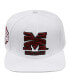 Фото #1 товара Men's White Morehouse Maroon Tigers Evergreen Wool Snapback Hat