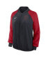 Women's Navy Cleveland Guardians Authentic Collection Team Raglan Performance Full-Zip Jacket