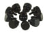 Фото #1 товара InLine Thumbscrews for enclosures - aluminium - black - 10pcs. pack
