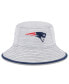 Фото #1 товара Men's Gray New England Patriots Game Bucket Hat