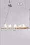 Фото #10 товара Kare Design Table Lamp Animal Birds White Table Lamp Porcelain Shade Concrete Base Brass Pole 52 x 35 x 25 cm (H x W x D)