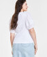 ფოტო #2 პროდუქტის Women's Knit Elbow-Sleeve Top, Created for Macy's