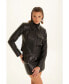 ფოტო #10 პროდუქტის Women's Leather Jacket, Nappa Black