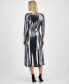 Фото #2 товара Women's Shine Metallic Tie-Waist Dress