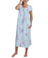 ფოტო #1 პროდუქტის Women's Gathered Floral Nightgown
