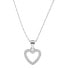 Silver necklace with heart AGS1130 / 47