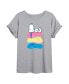 Фото #1 товара Hybrid Apparel Trendy Juniors Peanuts Summer Graphic Oversized Tee