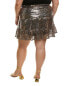 Sea Ny Plus Leopard Sequin Skirt Women's