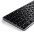 Satechi Slim X3 Bluetooth Tastatur"Schwarz/Grau Deutsch Kabellos