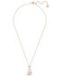 Rose Gold-Tone Crystal Iconic Swan Pendant Necklace, 14-7/8" + 2" extender
