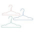 Set of Clothes Hangers Metal Silicone 9,5 x 0,3 x 18 cm (24 Units)